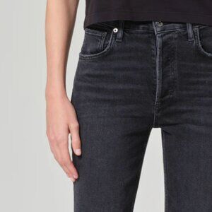 AGOLDE Riley High Rise Straight Crop (STRETCH) In Panoramic